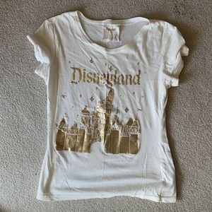 Disneyland Gold/White Tee